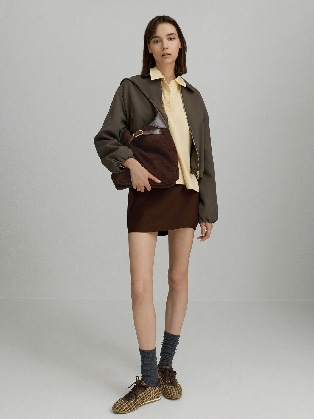 CHARLES & KEITH Great Value | Victoria Belted Hobo Bag - Espresso Brown