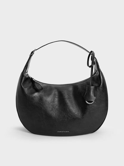 CHARLES & KEITH Exclusive | Large Vega Hobo Bag - Noir