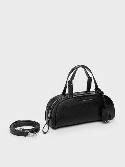 CHARLES & KEITH Trending | Vega Elongated Bowling Bag - Noir