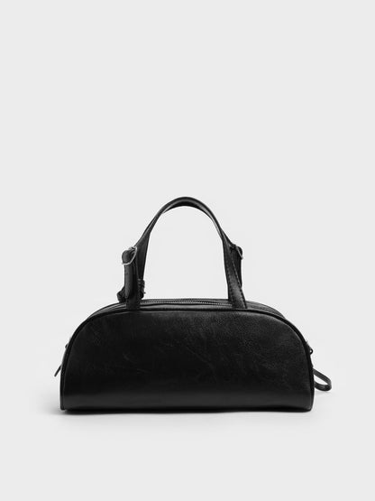 CHARLES & KEITH Trending | Vega Elongated Bowling Bag - Noir