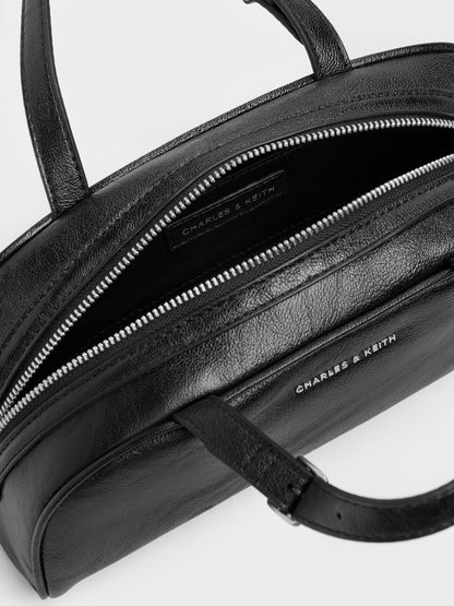 CHARLES & KEITH Trending | Vega Elongated Bowling Bag - Noir