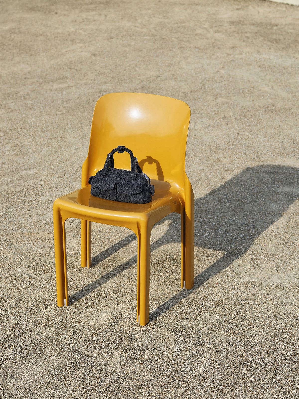 CHARLES & KEITH Hot Sale | Rachel Denim Multi-Pocket Bowling Bag - Denim Blue