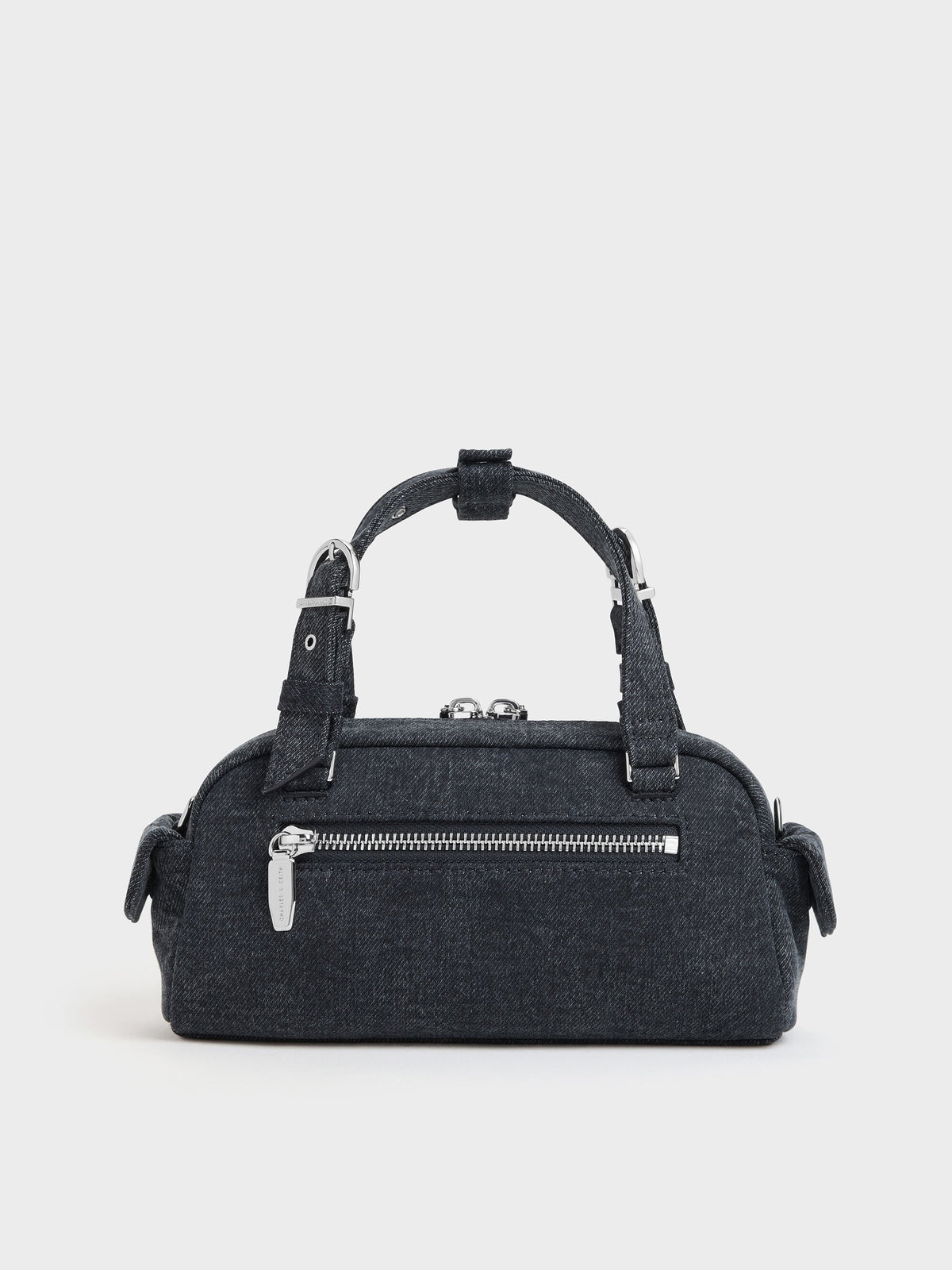 CHARLES & KEITH Hot Sale | Rachel Denim Multi-Pocket Bowling Bag - Denim Blue