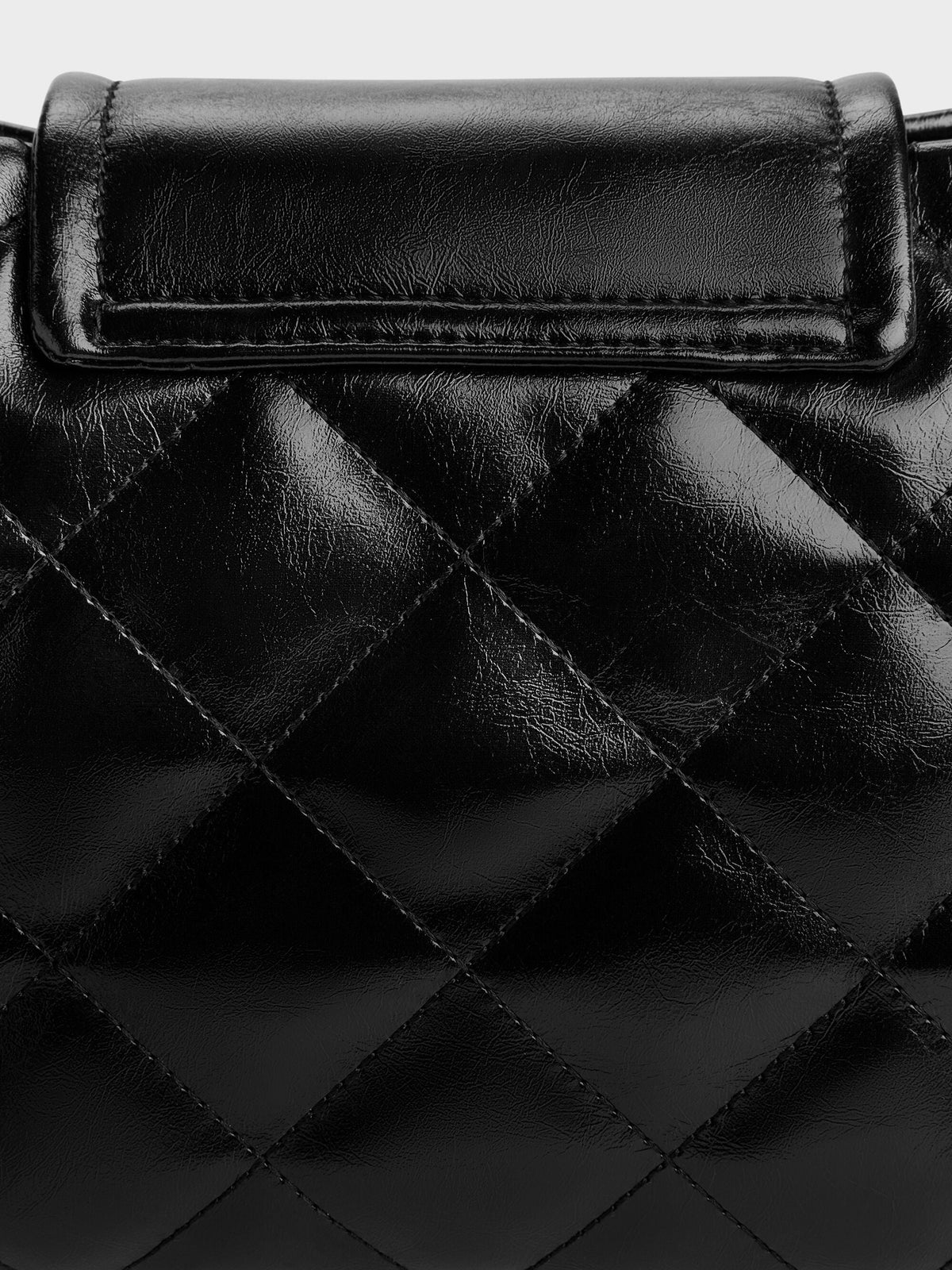 CHARLES & KEITH Essential | Apfra Quilted Shoulder Bag - Noir