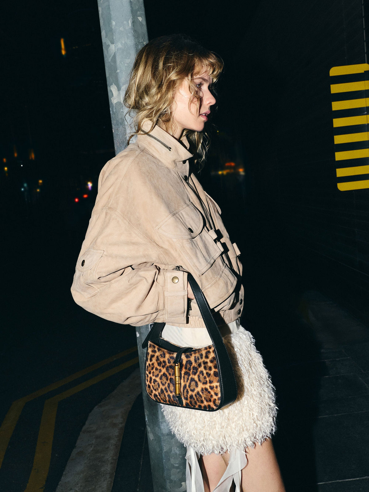 CHARLES & KEITH Signature | Cesia Leopard-Print Metallic-Accent Shoulder Bag - Multi