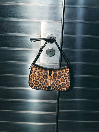 CHARLES & KEITH Signature | Cesia Leopard-Print Metallic-Accent Shoulder Bag - Multi