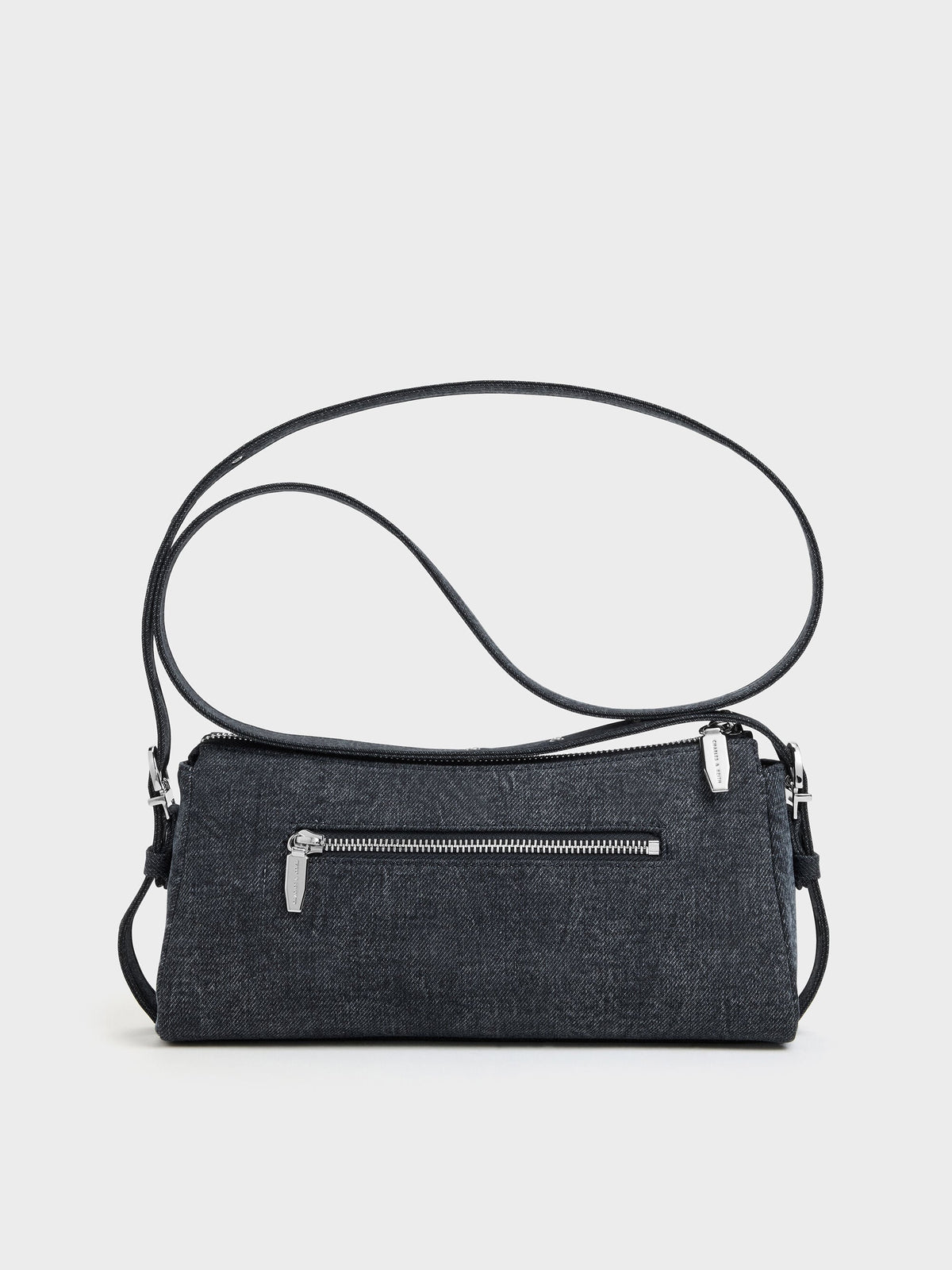 CHARLES & KEITH Best Price | Rachel Denim Front-Pocket Chain Shoulder Bag - Denim Blue