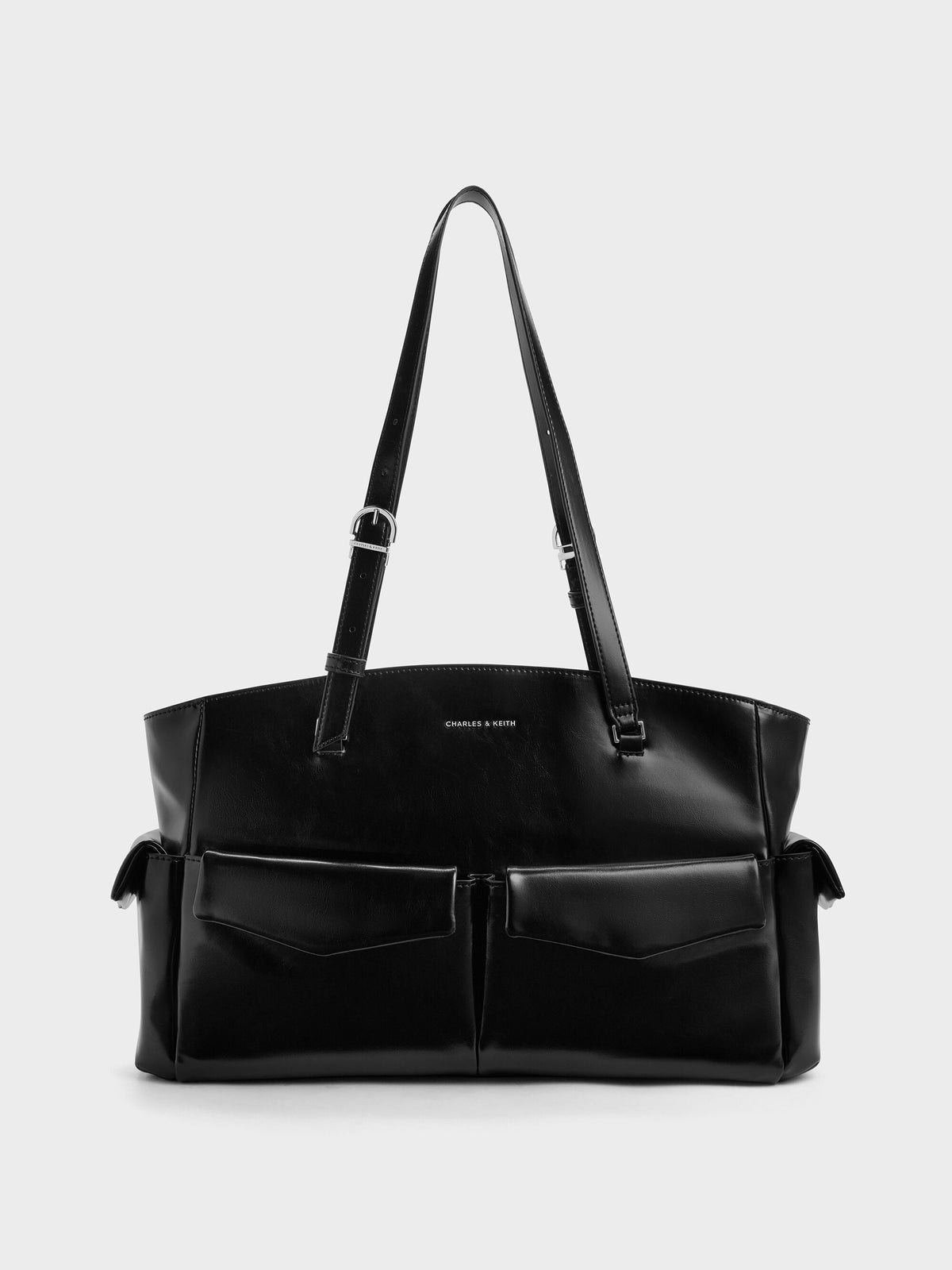 CHARLES & KEITH New | Rachel Multi-Pocket Tote Bag - Noir