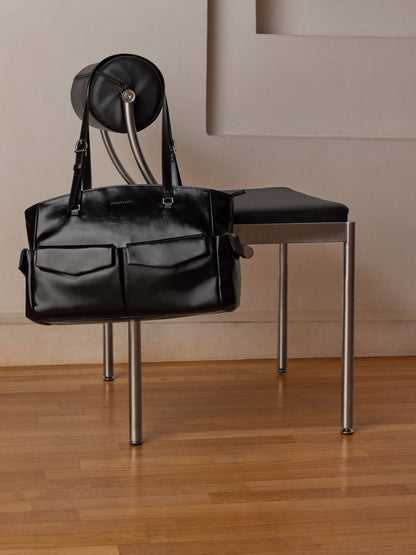 CHARLES & KEITH New | Rachel Multi-Pocket Tote Bag - Noir