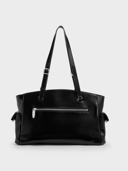 CHARLES & KEITH New | Rachel Multi-Pocket Tote Bag - Noir