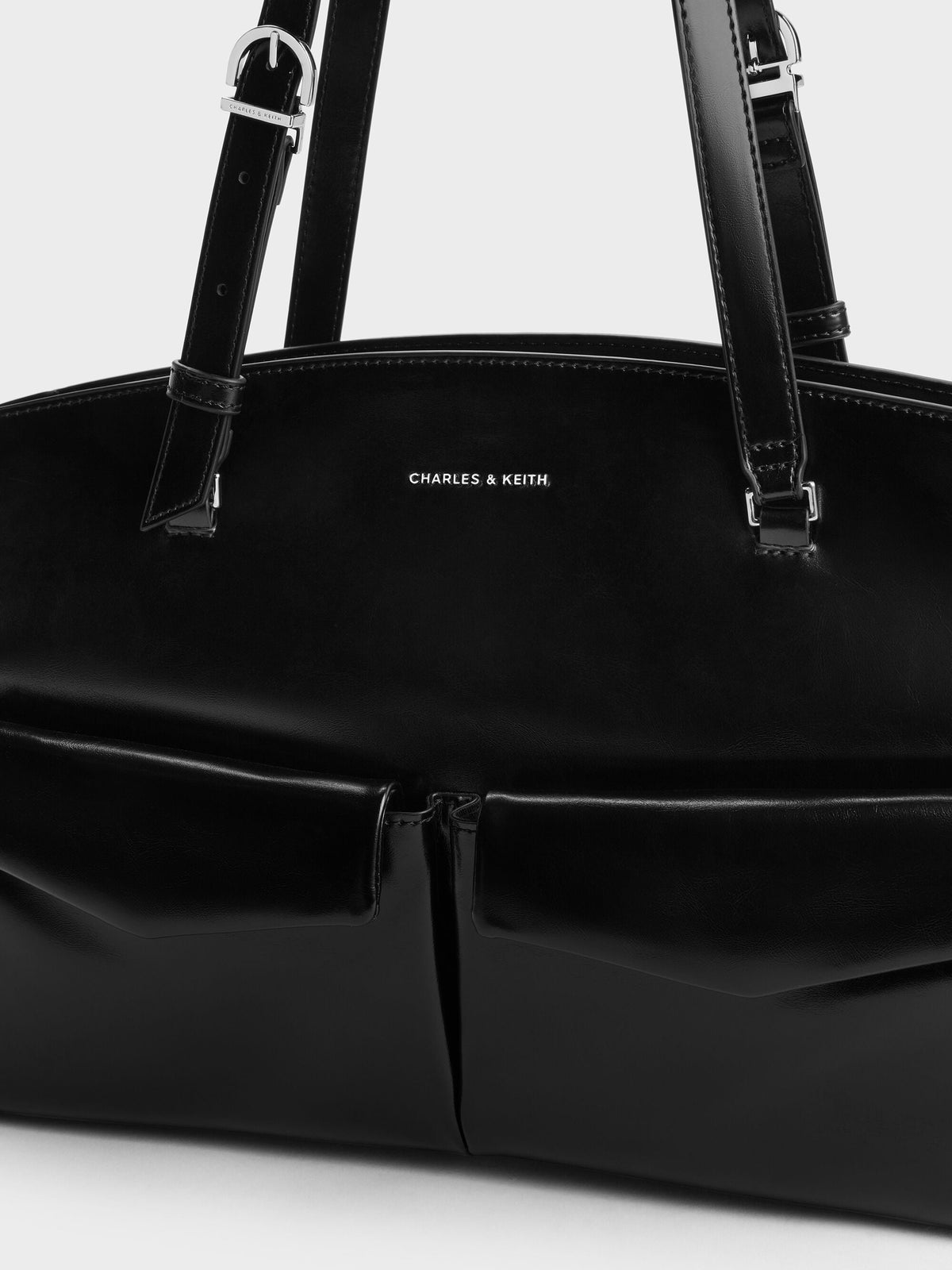 CHARLES & KEITH New | Rachel Multi-Pocket Tote Bag - Noir