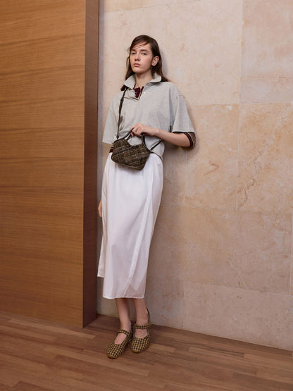 CHARLES & KEITH Quality | Hazel Checkered Bow Tubular Top Handle Bag - Multi