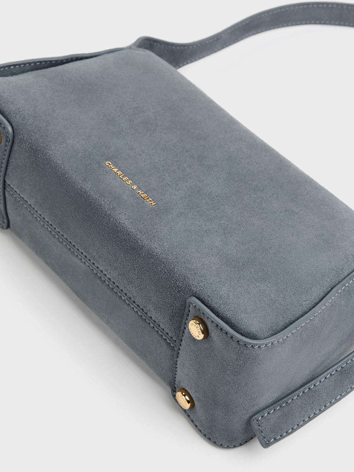 CHARLES & KEITH Essential | Aislin Shoulder Bag - Smoky Blue
