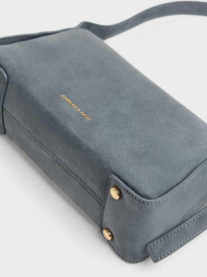 CHARLES & KEITH Essential | Aislin Shoulder Bag - Smoky Blue