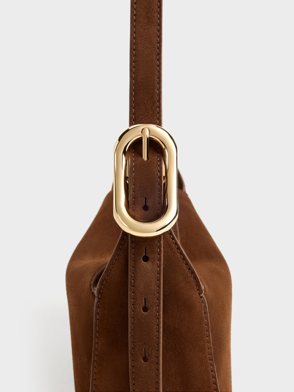 CHARLES & KEITH Classic | Aislin Shoulder Bag - Pecan Brown
