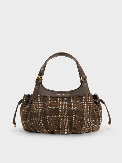 CHARLES & KEITH Featured | Mini Lillith Checkered Drawstring Bucket Bag - Multi