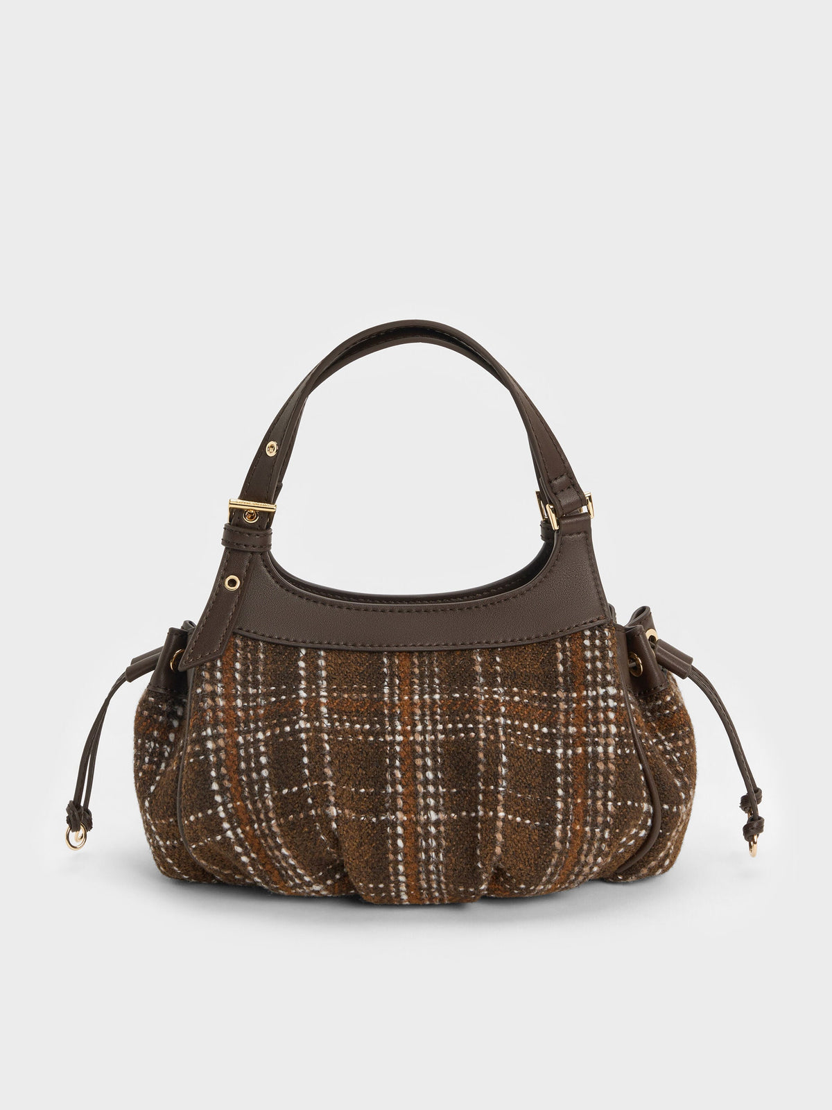 CHARLES & KEITH Featured | Mini Lillith Checkered Drawstring Bucket Bag - Multi