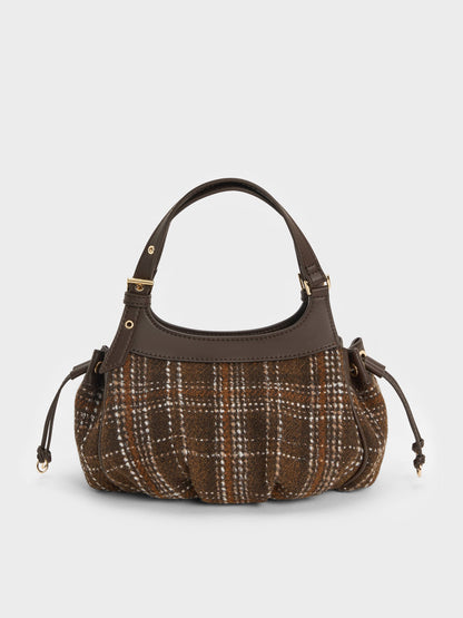 CHARLES & KEITH Featured | Mini Lillith Checkered Drawstring Bucket Bag - Multi