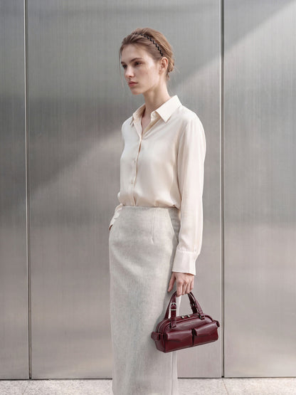 CHARLES & KEITH Value | Rachel Multi-Pocket Bowling Bag - Burgundy