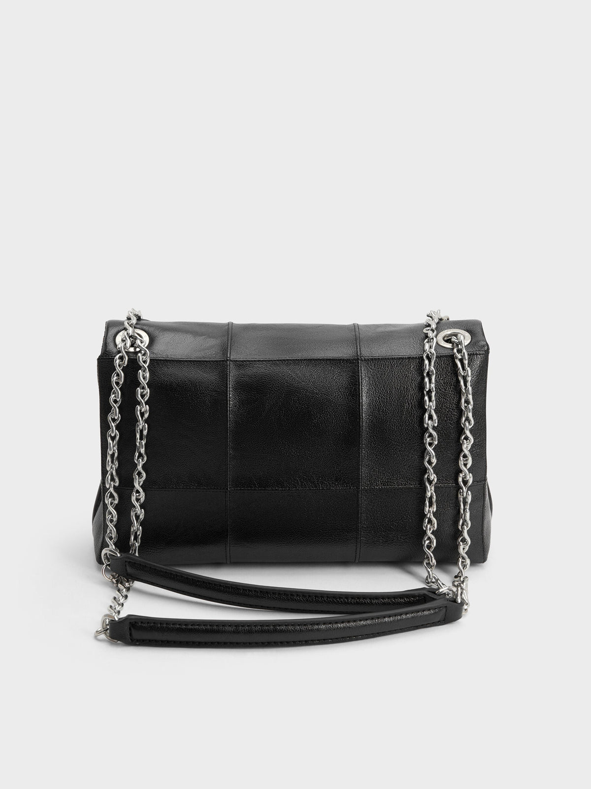 CHARLES & KEITH Smart Buy | Delfina Quilted Chain-Strap Shoulder Bag - Black