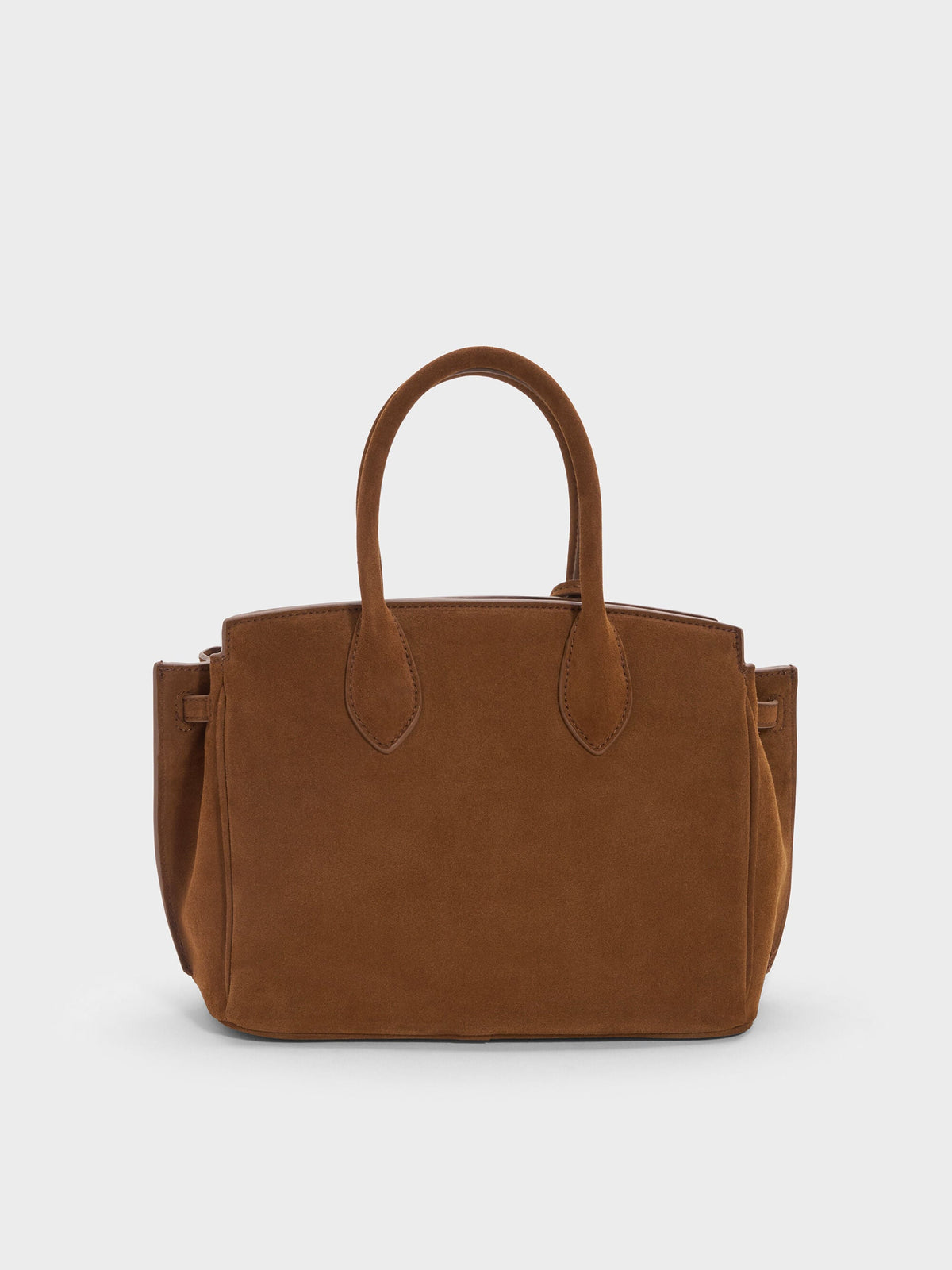 CHARLES & KEITH Classic | Ginevra Tote Bag - Pecan Brown