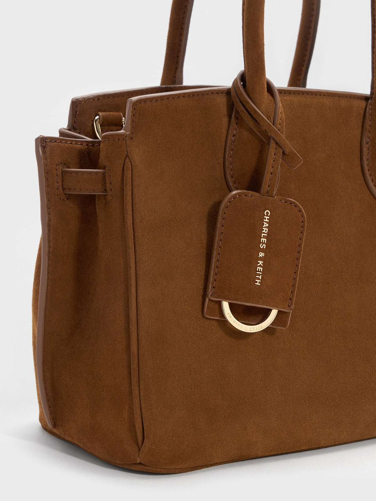 CHARLES & KEITH Classic | Ginevra Tote Bag - Pecan Brown