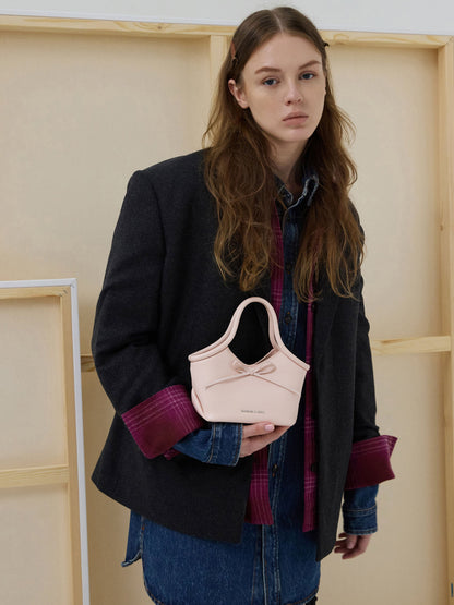 CHARLES & KEITH Best Price | Hazel Bow Tubular Top Handle Bag - Soft Pink