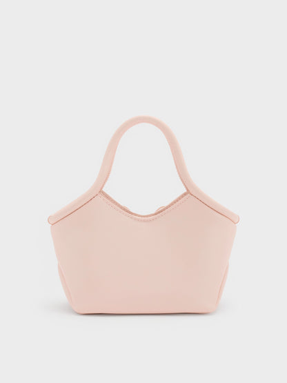 CHARLES & KEITH Best Price | Hazel Bow Tubular Top Handle Bag - Soft Pink