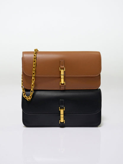 CHARLES & KEITH Premium | Cesia Wallet On Chain - Chocolate
