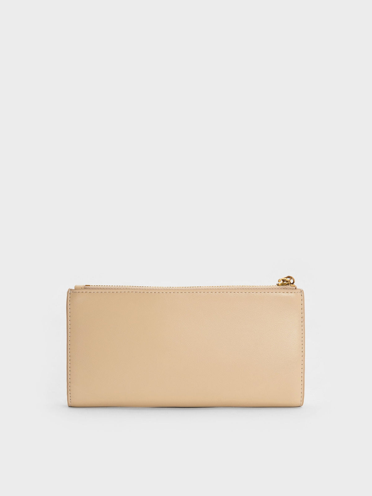 CHARLES & KEITH Best Price | Cesia Top-Zip Long Wallet - Sand Beige