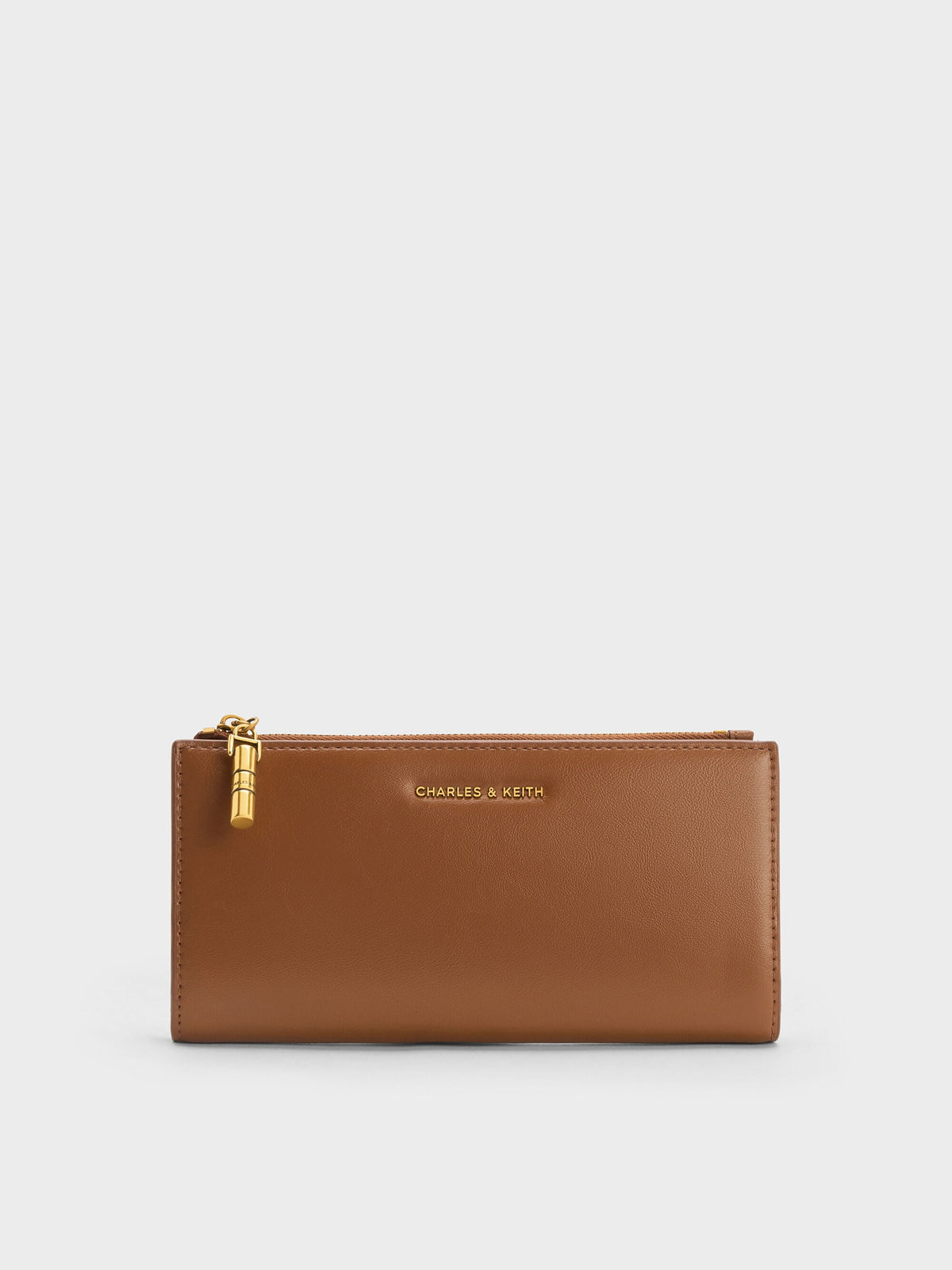 CHARLES & KEITH Special Offer | Cesia Top-Zip Long Wallet - Chocolate