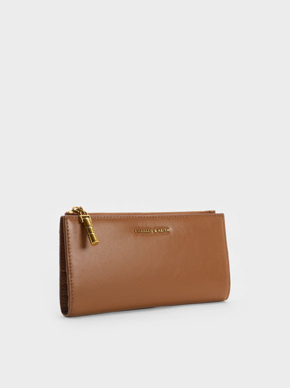 CHARLES & KEITH Special Offer | Cesia Top-Zip Long Wallet - Chocolate