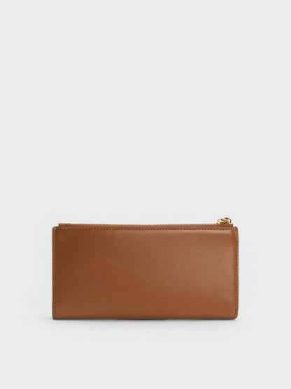 CHARLES & KEITH Special Offer | Cesia Top-Zip Long Wallet - Chocolate