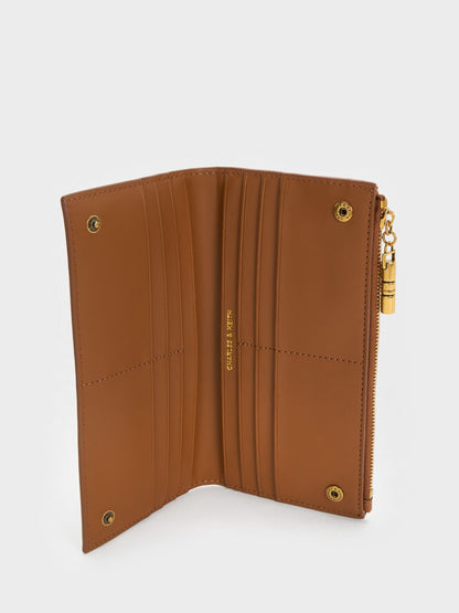 CHARLES & KEITH Special Offer | Cesia Top-Zip Long Wallet - Chocolate