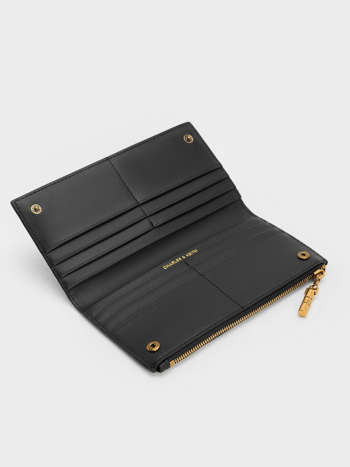 CHARLES & KEITH Best Price | Cesia Top-Zip Long Wallet - Black