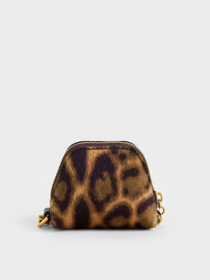 CHARLES & KEITH Sale | Cesia Leopard-Print Micro Pouch - Multi