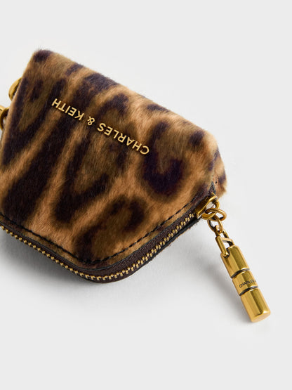 CHARLES & KEITH Sale | Cesia Leopard-Print Micro Pouch - Multi