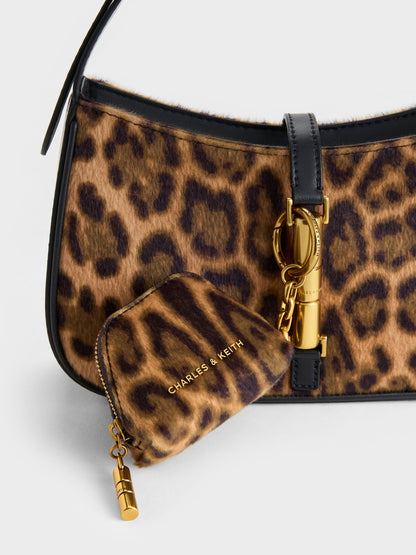 CHARLES & KEITH Sale | Cesia Leopard-Print Micro Pouch - Multi