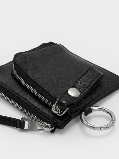 CHARLES & KEITH Featured | Vega Zip-Around Pouch - Noir
