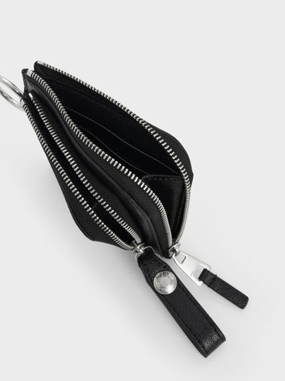 CHARLES & KEITH Featured | Vega Zip-Around Pouch - Noir