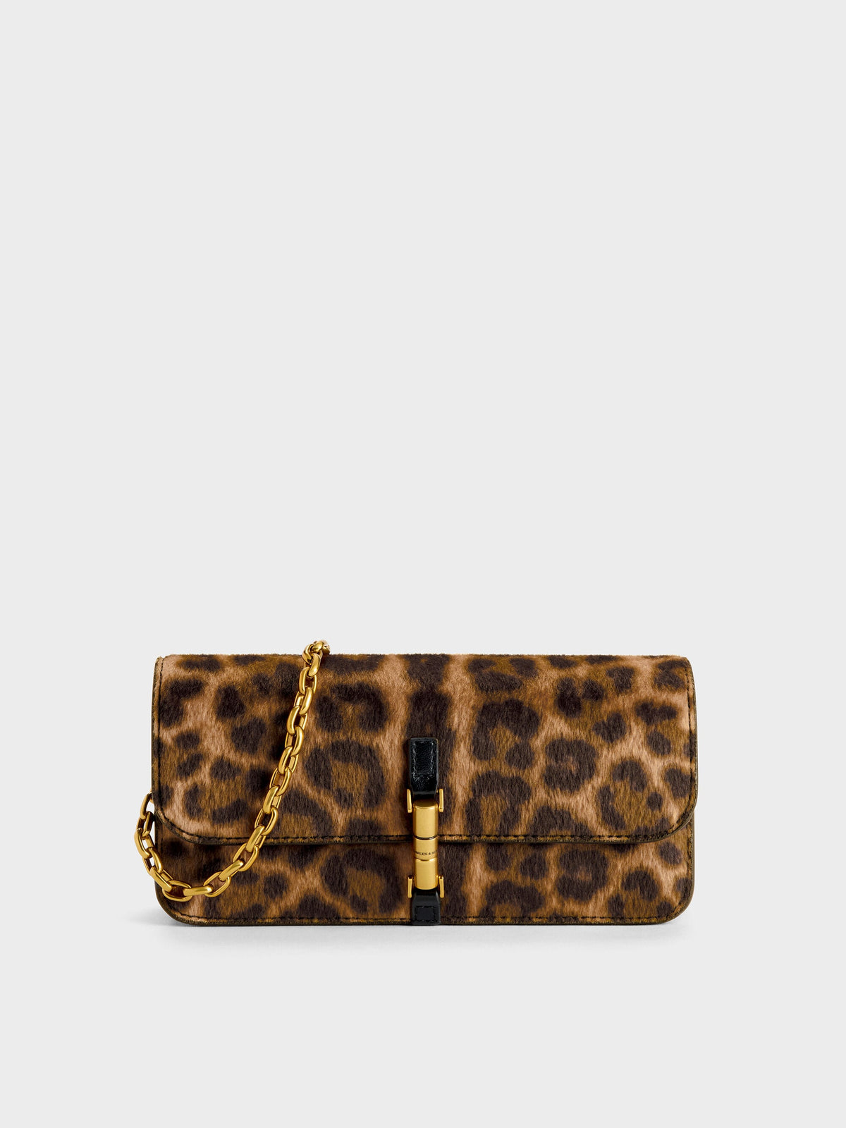 CHARLES & KEITH Quality | Cesia Leopard-Print Wallet On Chain - Multi