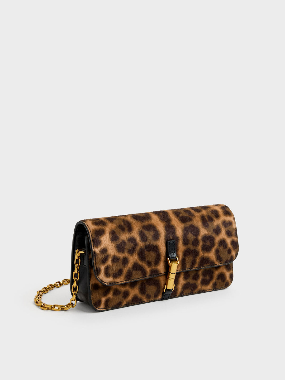 CHARLES & KEITH Quality | Cesia Leopard-Print Wallet On Chain - Multi