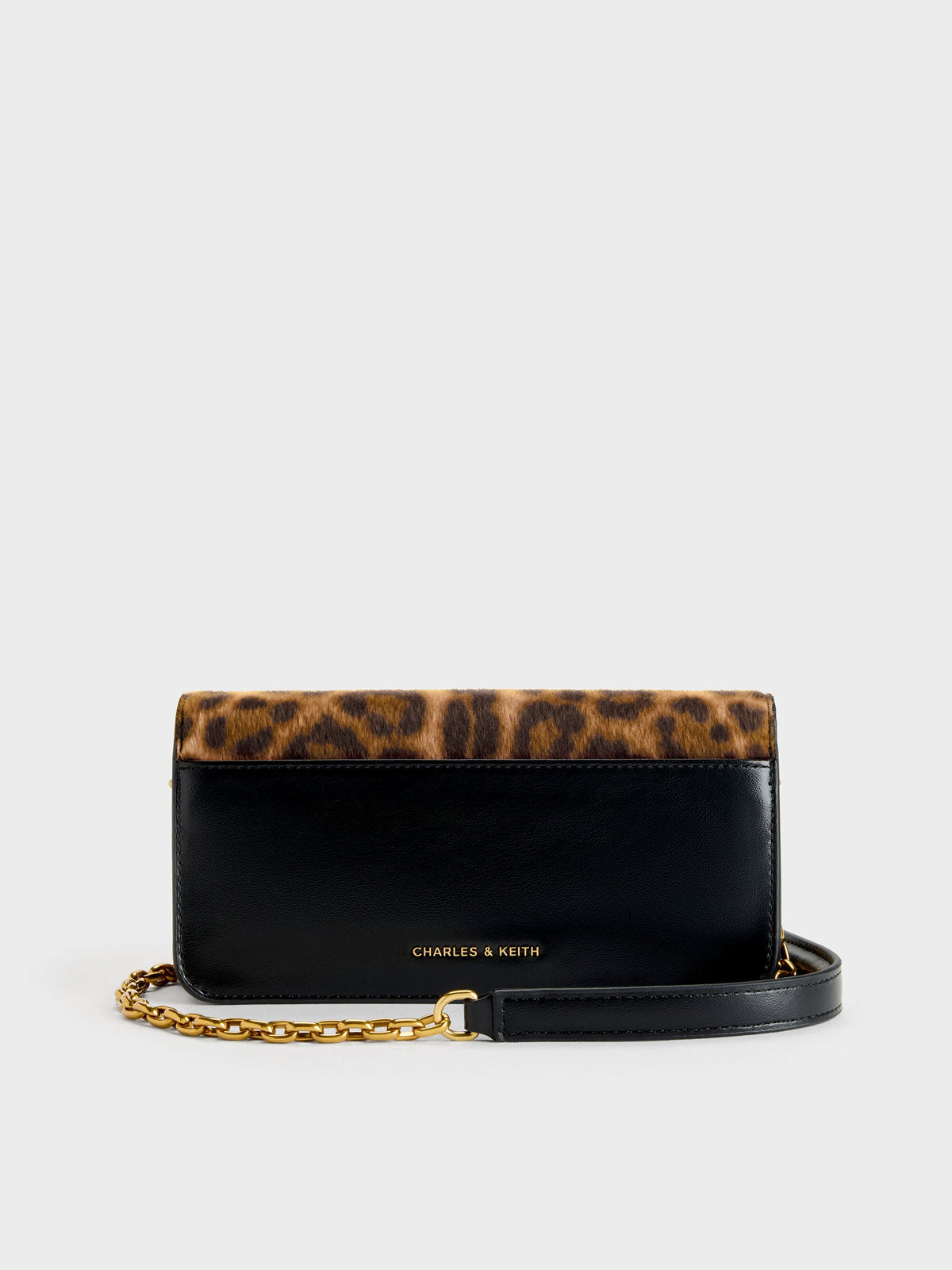 CHARLES & KEITH Quality | Cesia Leopard-Print Wallet On Chain - Multi
