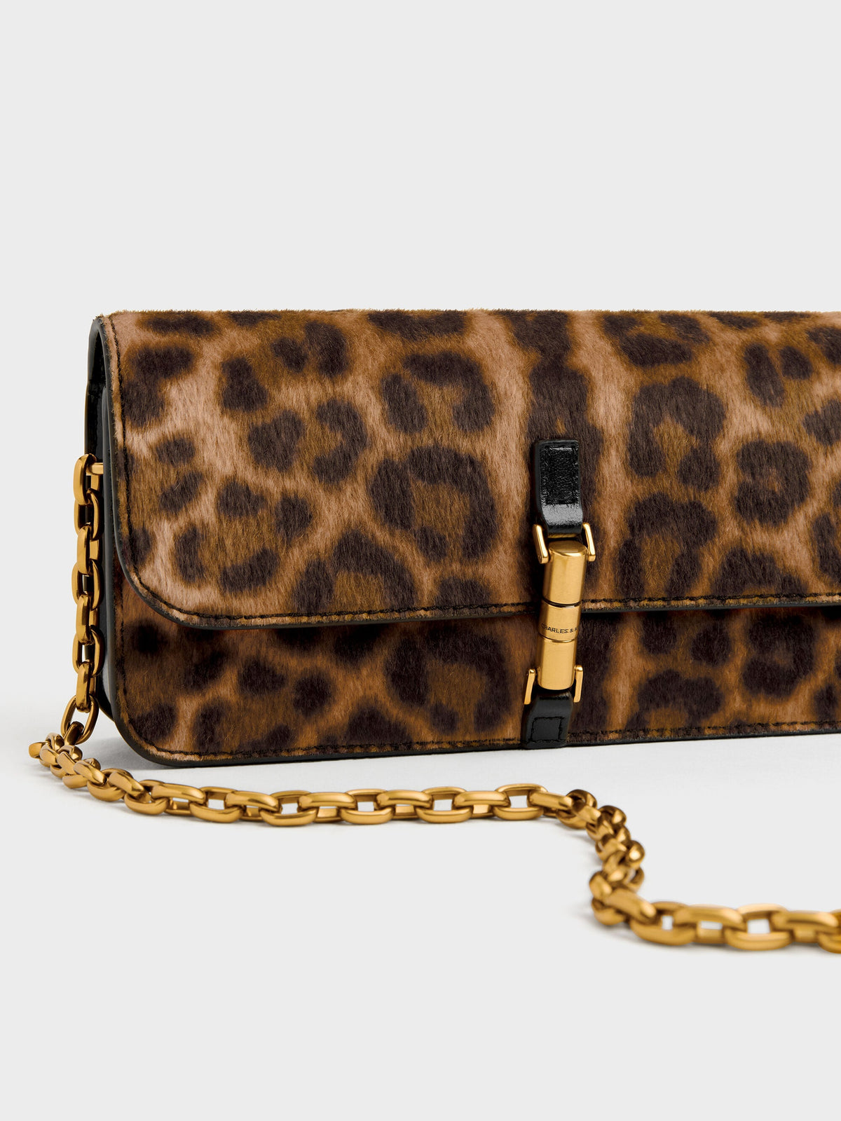 CHARLES & KEITH Quality | Cesia Leopard-Print Wallet On Chain - Multi