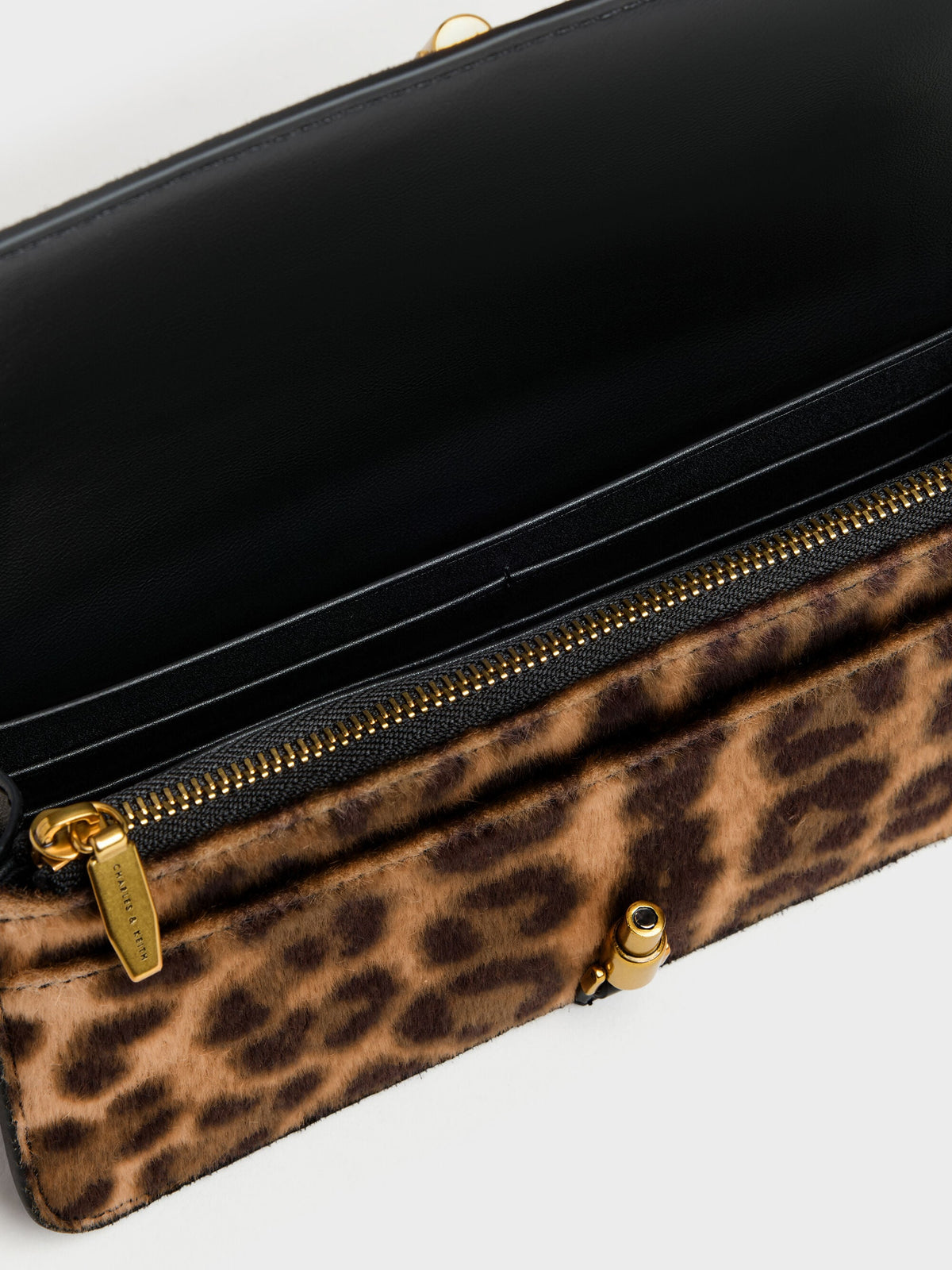 CHARLES & KEITH Quality | Cesia Leopard-Print Wallet On Chain - Multi