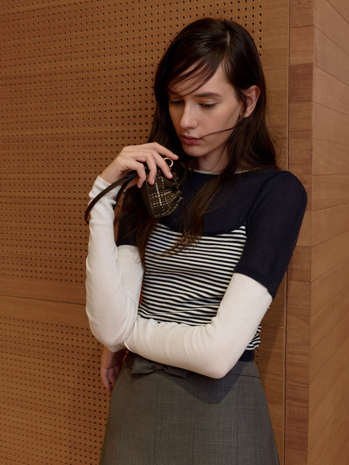 CHARLES & KEITH Deals | Lillith Checkered Micro Pouch - Multi