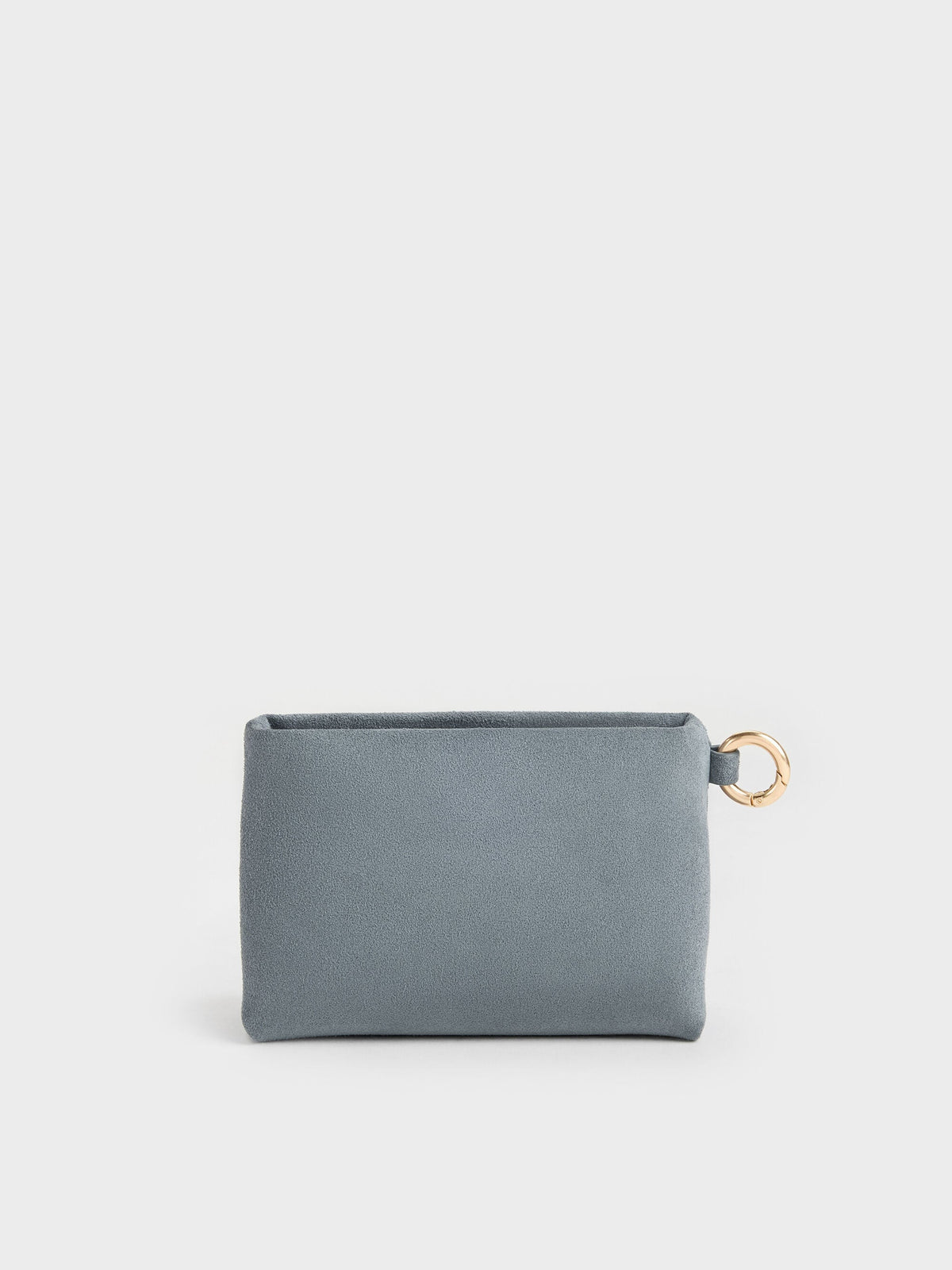 CHARLES & KEITH Trusted | Zephyr Metallic-Accent Wristlet - Smoky Blue