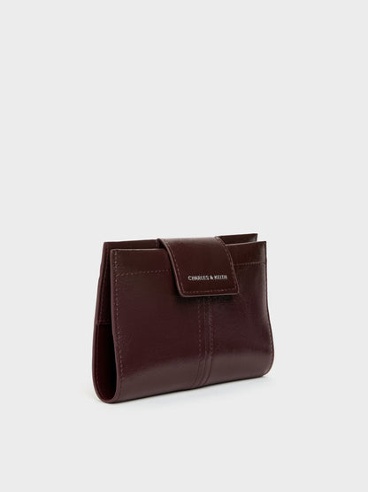 CHARLES & KEITH Top Pick | Noane Passport Holder - Wineberry Red