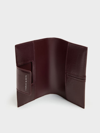 CHARLES & KEITH Top Pick | Noane Passport Holder - Wineberry Red