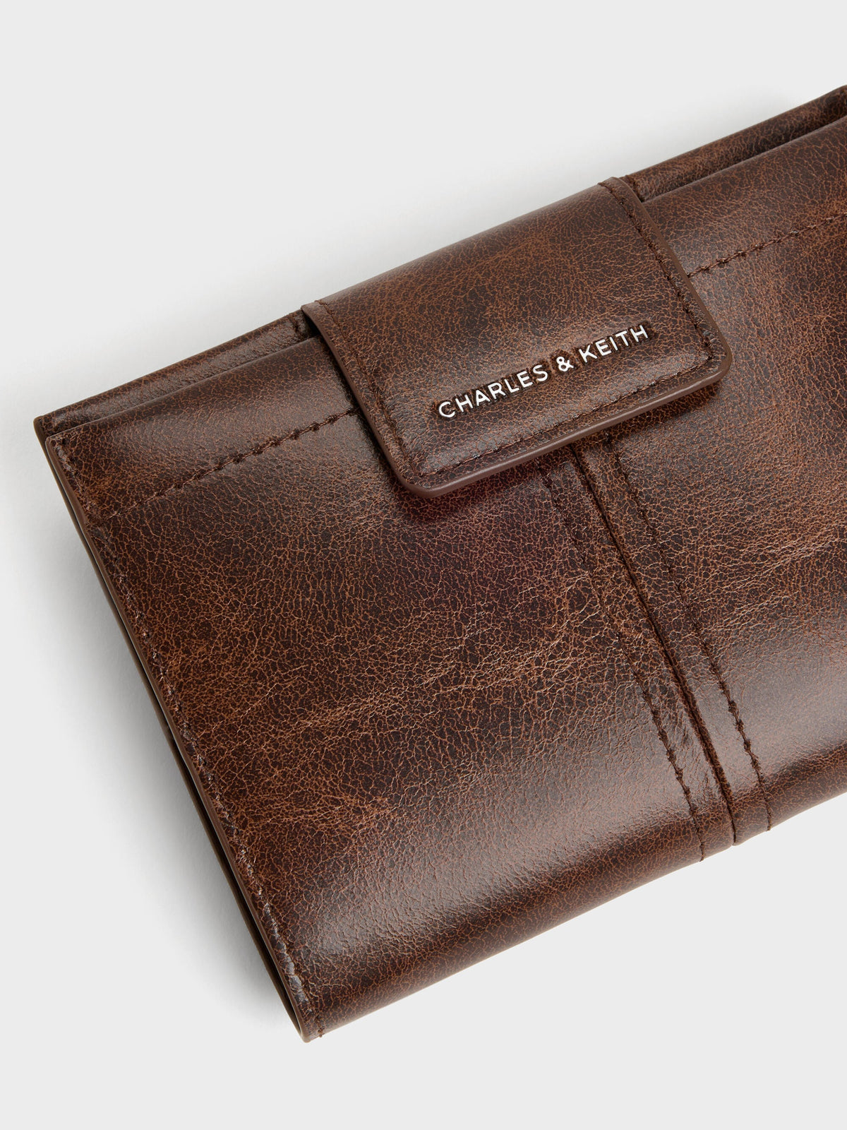 CHARLES & KEITH Trending | Noane Passport Holder - Distressed Coffee